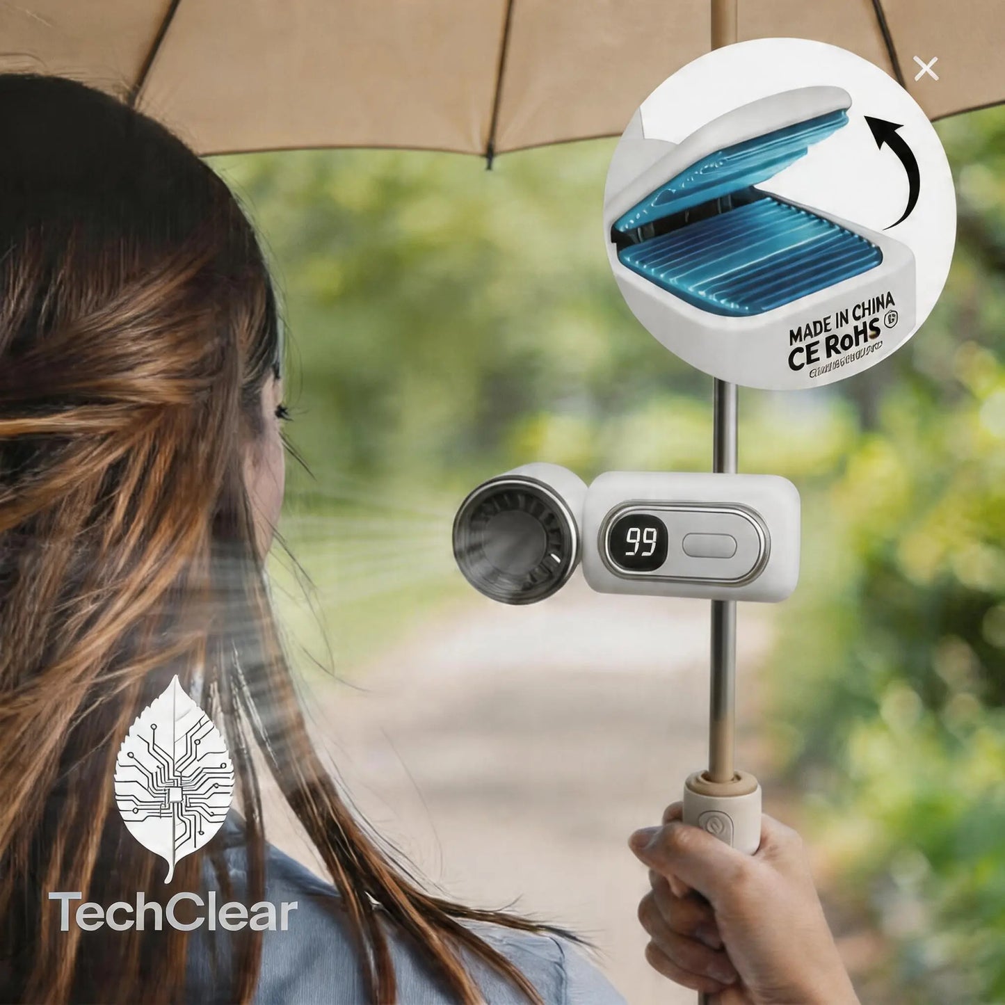 ClipCool Pro｜冷却プレート搭載 3WAY ハンディファン